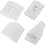 SEWACC 1 Set Plaster Statue of Facial Features Facial Features Sculpture Gypsum Facial Features Mold Facial Features Figurine Craft Nose Sketch Model Drawing Model Drawing Sculpture White