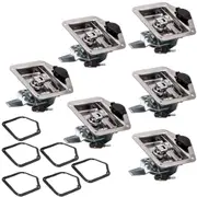 [MaXpeedingrods] 6x Folding T Handle Lock Flush Mount Tool Box Camper Trailer Stainless Steel