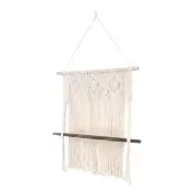 Bohomia Woven Wall Decors Tassel Tapestry Shelf Macrame Wall Hanging