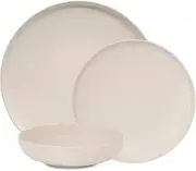 salt&pepper Hue Dinner Set, 12 Piece, Stone