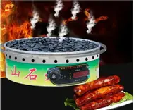 在飛比找樂天市場購物網優惠-火山石烤腸機商用家用迷你全自動小型香腸熱狗機燃氣電熱石頭烤爐