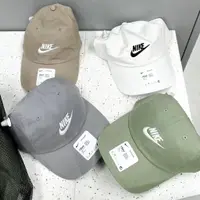 在飛比找蝦皮購物優惠-▗▘emo｜現貨 NIKE LOGO CAP 刺繡 老帽 奶