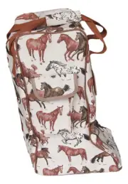Tapestry Running Horse Riding Boot Storage Bag