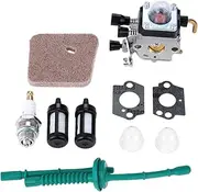 Hicello Fuel Line Carburetor Kit for STIHL FS38 FS45 FS55 String Trimmer Weed Eater Part