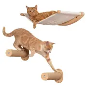 Cat Hammock Wall Mounted Cat Shelf with Steps - Cat Wall Shelves and Perches ...