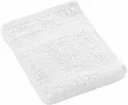 Douceur d'Intérieur, Elegance White Guest Towel (30 x 50 cm) 100% Cotton Plain