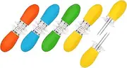 AUGSUN Corn Holders, 10Pcs/5 Pairs Corn Cob Holders Stainless Steel Corn on The Cob Holders BBQ Fork Skewers for Home Cooking Parties Camping