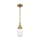 Innovations Dover 1 Light 4.5" Mini Pendant, BB/Seeded - 447-1S-BB-G314