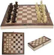 Chess Board Games Folding Large Chess Wooden Chessboard Set Wood Toy Gift