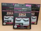New Ardell Professional Magnetic MegaHold Demi Wispies Liner & Lash Kit Lot of 3