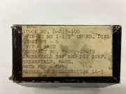 Set of 6 Dies 9/16-12 NC (Greenfield Tap & Die)