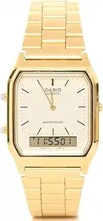 [Casio] Collection Retro Womens Analogue-Digital Watch AQ-230EG with Stainless Steel Strap