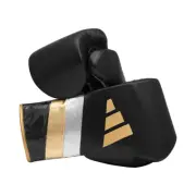 Adidas Pro AdiSpeed Lace Up Boxing Gloves Black Sparring Training Muay Thai Mitt