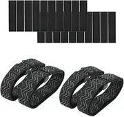 [CM] Boots Strap Anti-Slip Silicone Tape Elastic Adjustable Boots Fixed Belt for High Knee Boots, 2 Pairs Straps with 20 Pcs Hook and Loop Tape Sticker