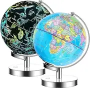 EXERZ 23cm globe constellation LED Science Kidz 2 in 1 Illuminated World Globe - Light Up Constellation