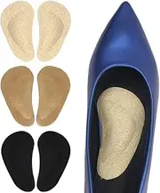Dr. Foot's Arch Support Shoe Inserts for Flat Feet, Plantar Fasciitis, Adhesive Arch Pads for Relieve Pain for Women & Men (5 Colors)