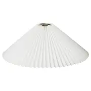 KUDDLAVA pendant lamp shade, pleated white, 59 cm