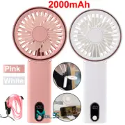 Ventilador de mano Mini ventilador de escritorio plegable portátil USB recargabl