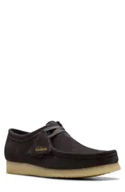 Clarks(r) Clarks® 'Wallabee' Moc Toe Derby in Brown Slate Suede at Nordstrom, Size 12