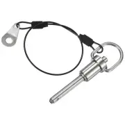 Ball Locking Pins 6mm Dia. 30mm Usage Length Ring Button Quick Release Pin