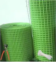 SAI PRASEEDA PVC Coated Weld Wire Garden Fencing Iron net with12MM Anti Bird 4feet/10feet Netting Uv Stablized with 6 Months Guarantee Free 1 Cutter,100 PVC Wire Tags