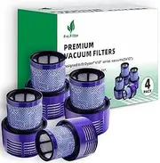 V10 Vacuum Cleaner Replacement Filter Compatible with Dyson V10 SV12 Vacuum - Compare to Part # 969082-01 - 4-PACK