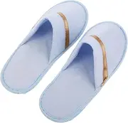 LIFKOME 1pair Reusable Hotel Slippers for Men and Women Non- Closed Toe Comfortable Travel and Home Use Clean Reusable Option Stylish Packaging for Guesthouses and Spas Beige