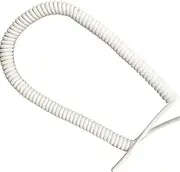 Coiled Extension Cord, 3 Core 0.75mm Square Spiral Elastic Cable Copper Core Tensile, Extensible Spring Wire(Stretch 10 Meters)