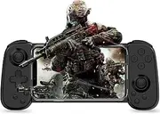 Megadream Wireless Controller Compatible with iPhone 15/14/Android/iP-ad/Ps3/4/Switch/PC, Support Cloud Gaming/Streaming, Hall Joystick, 6-Axis Gyroscope, Vibration Motor, Turbo, COD, Black