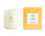 Tilley Triple Scented Soy Candle Classic White 375g Salted Caramel & Buttercream