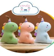Candy color Dino Unicorn plush toy Sleeping Comforter baby safe