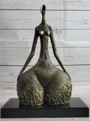 Classic Artwork Milo's Abstract Female Bronze Statue Handmade Collectible Sale