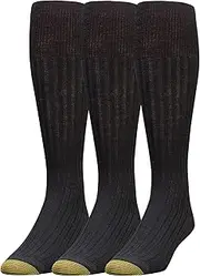 [Gold Toe] Men's Windsor Wool Over the Calf Dress Sock