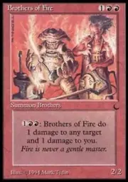 Brothers of Fire Magic the Gathering-Antiquities- Great Condition