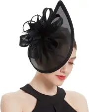 Lady Flower Fascinators Hats with Headband and Clips