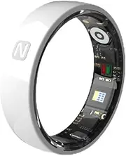 NFC Smart Ring Health Tracker, 5M IP68 Water Proof Ceramic Fitness Tracker Sports Ring for Men & Women, Multiple Sports Modes, Magnetic Charging, Sleep Monitoring, Step Tracking
