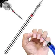 - Diamond Bit - Flame (Red Ring) I Attachment for Nail Cutters I Bits for Apparative Manicures and Pedicures I Grinding Attachment for Electric Grinders I Nail Drill Bit (FA10R023/10)