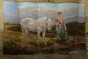Printed needlepoint Tapestry Women On A Field Canvas Only 60x80cm Rto