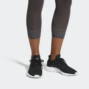 9527 ADIDAS ORIGINALS SWIFT RUN CQ2018 愛迪達 黑色 黑白 慢跑鞋 女鞋
