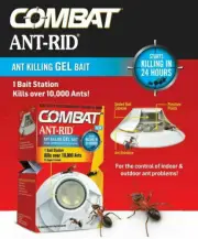 COMBAT ANT-RID 4 pack ANT BAITS Killing gel Get rid of ants Safe indoor outdoor