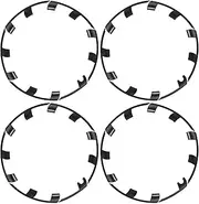 Wheel Rim Protector, 21 Inch Hubcap Rim Guard, Scratch Resistant Carbon Pattern Rim Patch, Compatible with Tesla Model Y 2021-2023, Glossy Black, Wheel Protection Accessories, Automotive Rim Shield