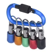 (Blue Carabiner)1/4 Hex Shank Bit Holder Carabiner Oxidation Resistant New