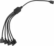 CHILDWEET ARGB Cable 12V 4 Pin Splitter Extension Wire 1 to 5 for LED Strip Connector Accessory RGB Extension Connector Cord for Computer Motherboard