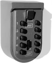 Key Lock Box for outside Wall Mount Spare Key Storage Box with Combination Lock