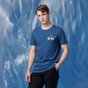 【JOHN HENRY】美國棉觀星短袖T恤-藍色