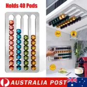 Stainless Steel Coffee Pod Holder 40 Pods for Nespresso Original Line Adhesive