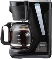 Frontfill Drip Coffee Maker, Digital & Programmable, 12 Cup Glass Carafe, Black