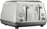 DeLonghi Icona Capitals 4 Slice Toaster Sydney White