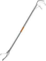 Snake Stick - colapsible Snake Catcher Tongs, Rattle Wide Jaw Handling Device | Stainless Steel Professional Snake Catcher with Lock, Snake Grabbing Rod for Hiking Camping Fishing (47.2inches)