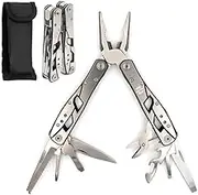 Multitool Plier - 12 In 1 Stainless Steel Pocket Multi Tool With Durable Sheath For Camping, Survival Gear Safety Locking Camping Accessories Cutter, Bottle Opener, Screwdriver by Hayvenhurst pm-01